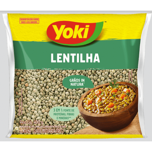Lentilha-Tipo-2-Yoki-Pacote-400g Lentilha-Tipo-2-Yoki-Pacote-400g