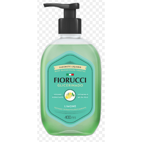 Sabonete-Liquido-Base-Glicerinado-Vegetal-Limone-Fiorucci-Frasco-400ml Sabonete-Liquido-Base-Glicerinado-Vegetal-Limone-Fiorucci-Frasco-400ml