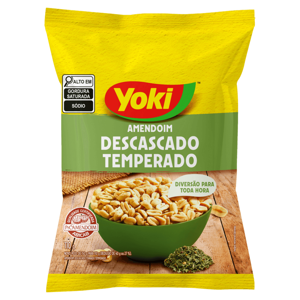 Amendoim Descascado Temperado Yoki 110g