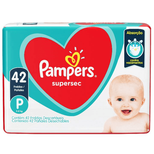 Fralda-Descartavel-Infantil-Pampers-Supersec-P-5-a-8kg-Pacote-42-Unidades Fralda-Descartavel-Infantil-Pampers-Supersec-P-5-a-8kg-Pacote-42-Unidades
