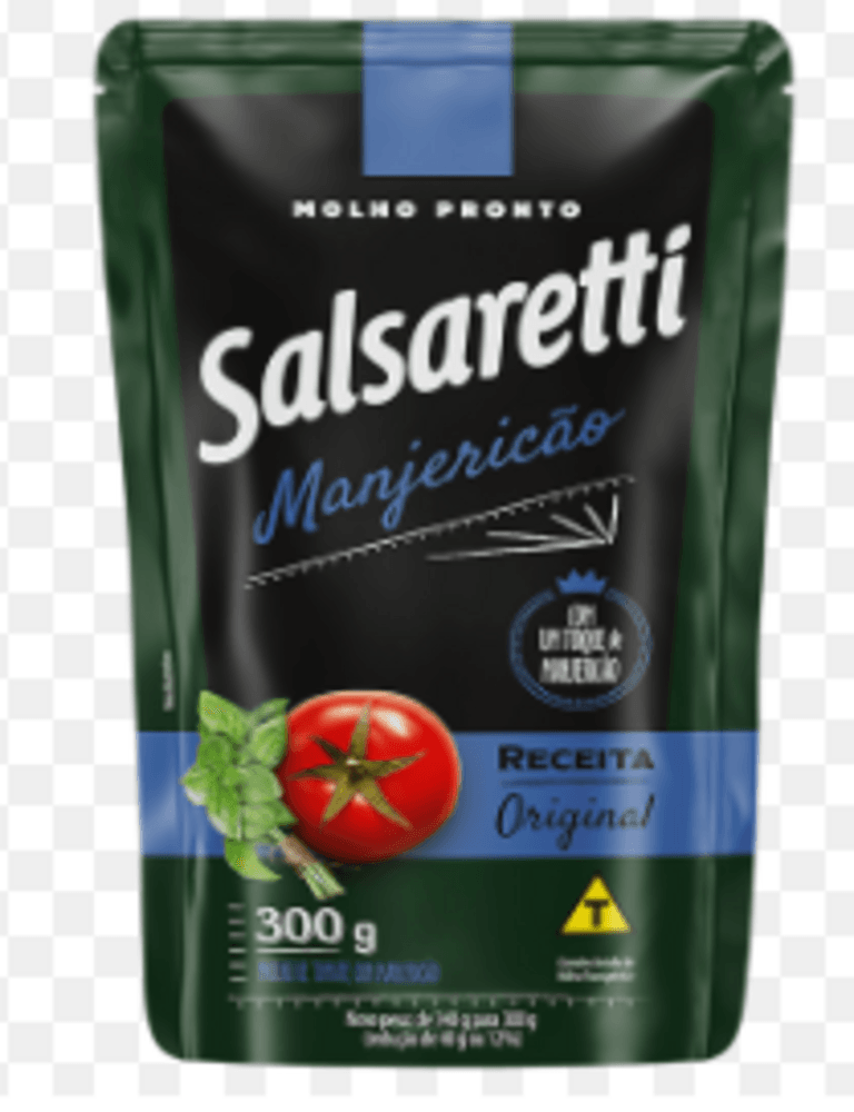 Molho Tomate Salsaretti Manjericão 300g Sachê