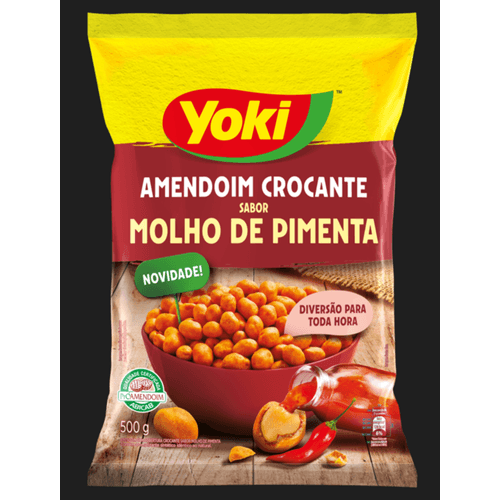 Amendoim-com-Cobertura-Crocante-Molho-de-Pimenta-Yoki-Pacote-500g Amendoim-com-Cobertura-Crocante-Molho-de-Pimenta-Yoki-Pacote-500g