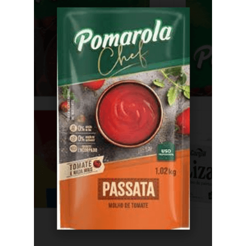Molho-de-Tomate-Encorpado-Passata-sem-Adicao-de-Sal-e-Acucar-Uso-Profissional-Pomarola-Chef-Sache-102kg Molho-de-Tomate-Encorpado-Passata-sem-Adicao-de-Sal-e-Acucar-Uso-Profissional-Pomarola-Chef-Sache-102kg