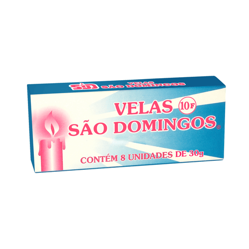 Vela-Sao-Domingos-Alta-Duracao-N10-8-Unidades Vela-Sao-Domingos-Alta-Duracao-N10-8-Unidades