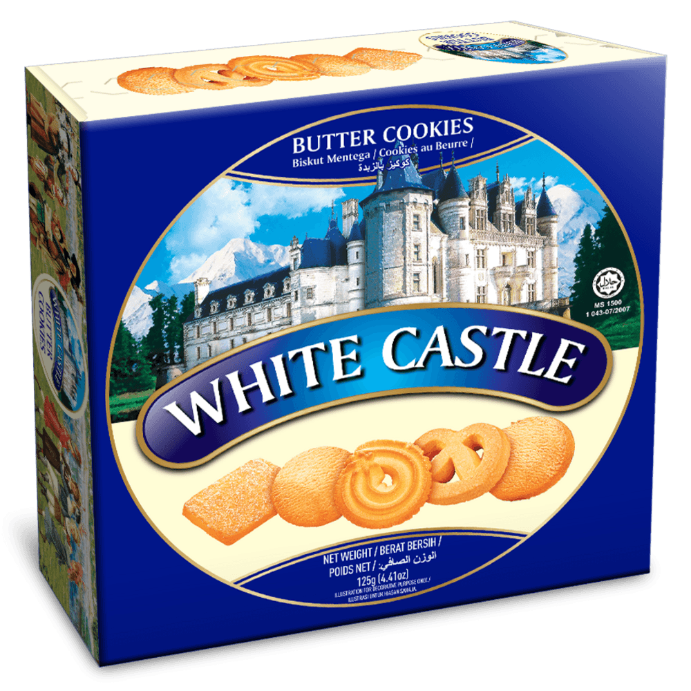 Biscoitos Amanteigados Sortidos White Castle 125g