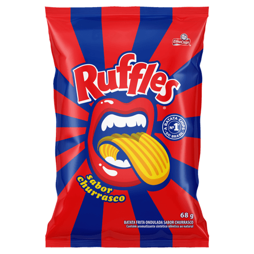 Batata-Frita-Ondulada-Churrasco-Elma-Chips-Ruffles-68G