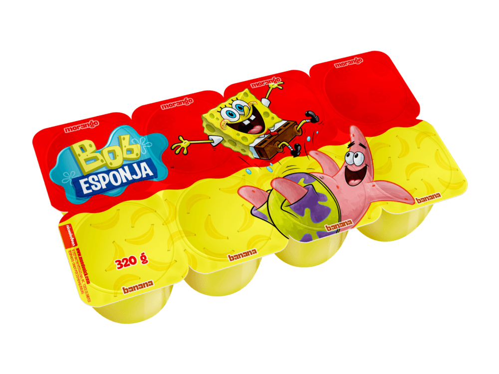 PETIT SUISSE ELEGE BOB ESPONJA 320G MORANGO E BANA