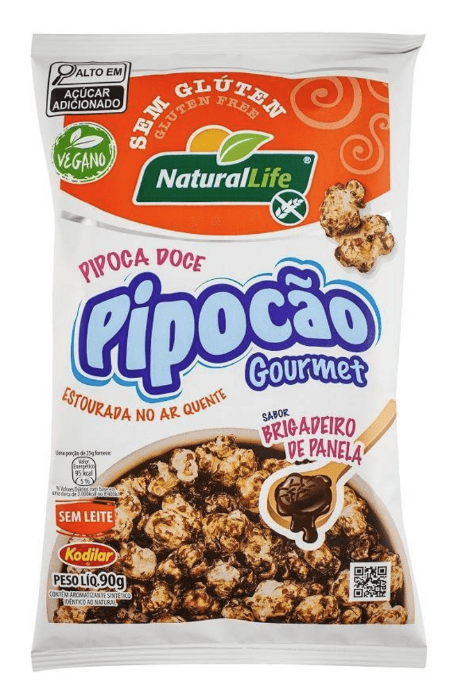 PIPOCAO GOURMET NATURAL LIFE 90G CARAMELO SALGAD