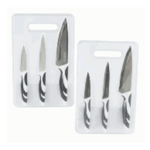 CONJUNTO-FACAS---TABUA-PLASTICO-4PCS-PRETO-IMPORT CONJUNTO-FACAS---TABUA-PLASTICO-4PCS-PRETO-IMPORT