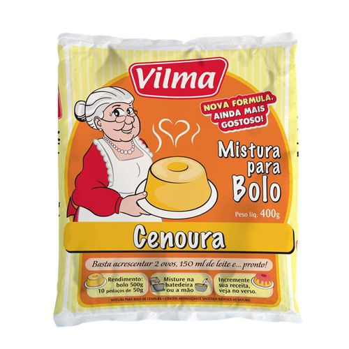 Mistura-para-Bolo-Vilma-Cenoura-400g Mistura-para-Bolo-Vilma-Cenoura-400g