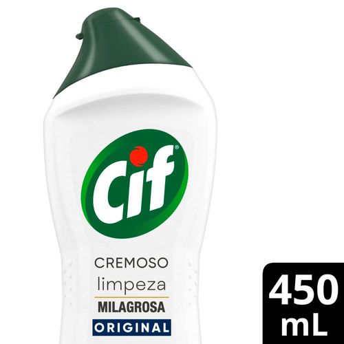 CIF Cremoso Limpeza Milagrosa remove 100% da sujeira 450 ml CIF Cremoso Limpeza Milagrosa remove 100% da sujeira 450 ml