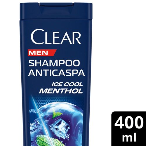 Shampoo Anticaspa Clear Men Ice Cool Menthol 400 ml