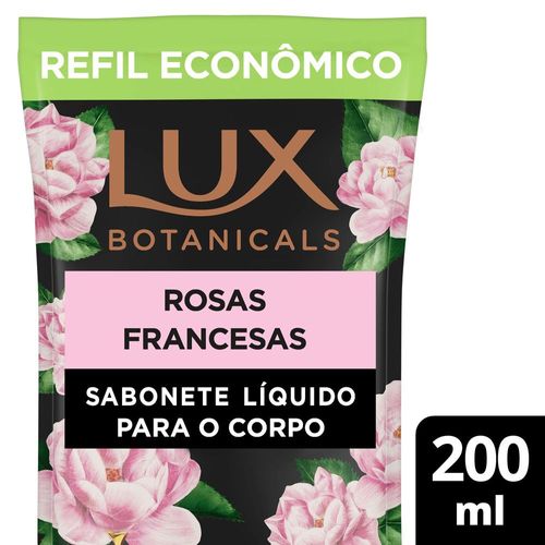 Sabonete-Liquido-Rosas-Francesas-Lux-Botanicals-Sache-200ml-Refil Sabonete-Liquido-Rosas-Francesas-Lux-Botanicals-Sache-200ml-Refil
