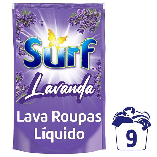 Lava-Roupas-Liquido-Lavanda-Oleos-Essenciais-5-em-1-Surf-Sache-900ml-Refil Lava-Roupas-Liquido-Lavanda-Oleos-Essenciais-5-em-1-Surf-Sache-900ml-Refil