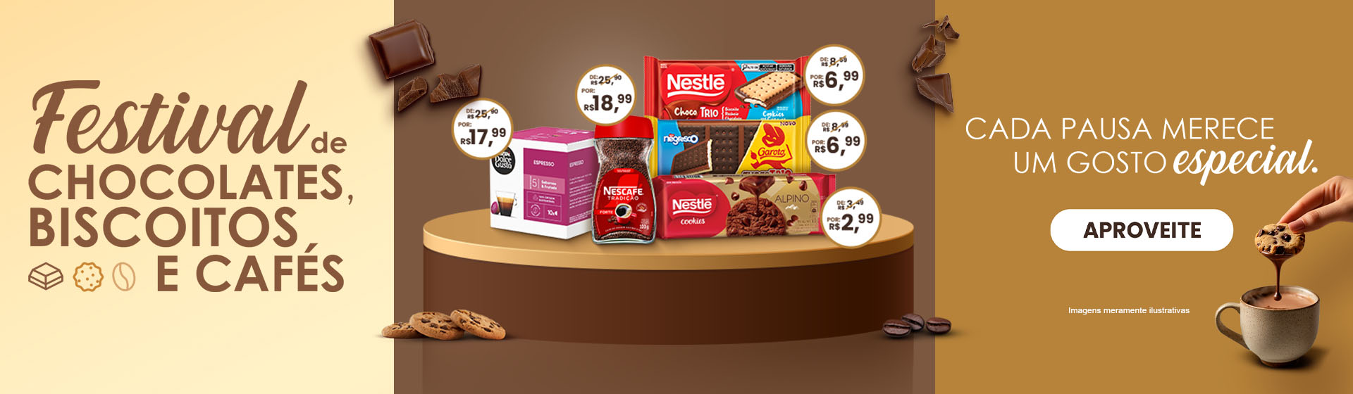 Festival de Chocolates, Biscoitos e Cafés até 24/08