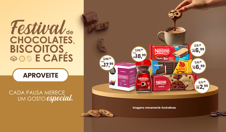 Festival de Chocolates, Biscoitos e Cafés até 24/08