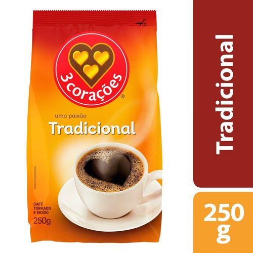 Cafe-em-po-3-Coracoes-Tradicional-250g Cafe-em-po-3-Coracoes-Tradicional-250g