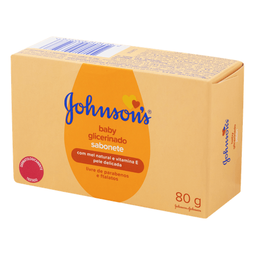 Sabonete-em-Barra-Glicerinado-Johnson-s-Baby-Caixa-80g Sabonete-em-Barra-Glicerinado-Johnson-s-Baby-Caixa-80g
