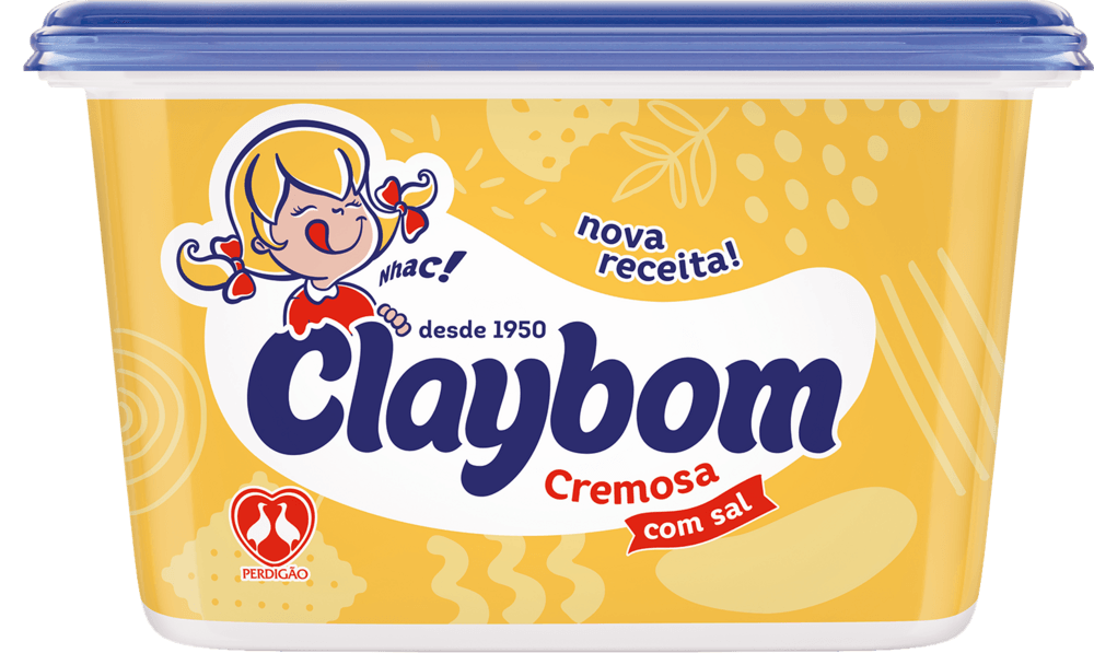 Margarina Cremosa com Sal e Creme de Leite Claybom Pote 1kg