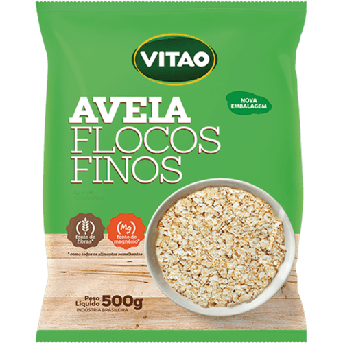 Aveia-em-Flocos-Finos-Vitao-Pacote-500g Aveia-em-Flocos-Finos-Vitao-Pacote-500g