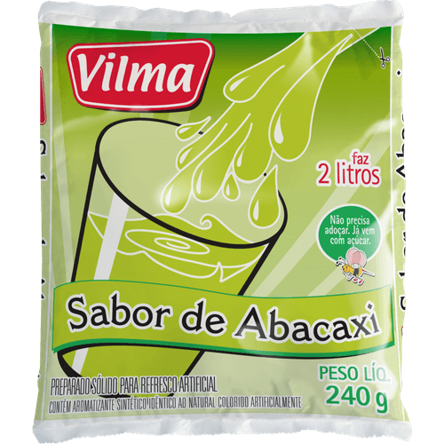Refresco-em-Po-Vilma-Sabor-Abacaxi-240g Refresco-em-Po-Vilma-Sabor-Abacaxi-240g