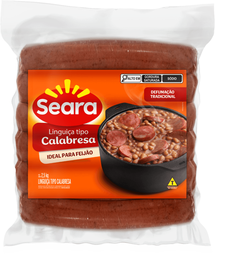Linguiça Calabresa Seara Pacote com 2,5kg