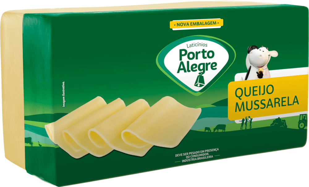 Muçarela Tradicional Porto Alegre Peça 1Kg