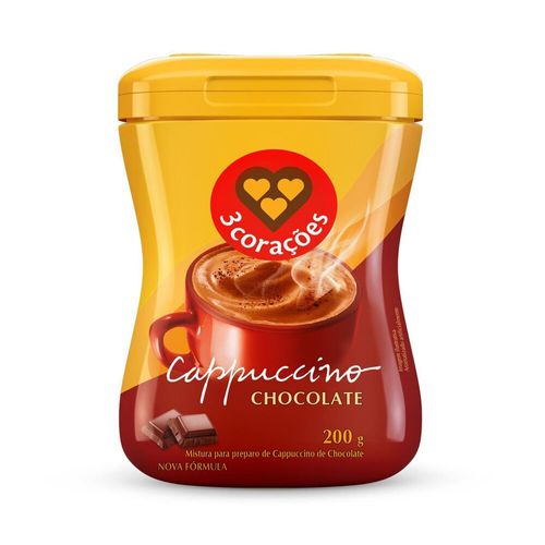 Cappuccino-Chocolate-3-Coracoes-Pote-200g Cappuccino-Chocolate-3-Coracoes-Pote-200g