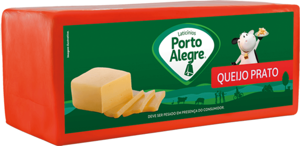 Queijo Prato Porto Alegre Peça 1Kg