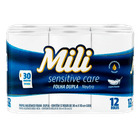 Papel-Higienico-Mili-Sensitive-Care-Folha-Dupla-Neutro-30-Metros-Embalagem-Economica-12-Unidades