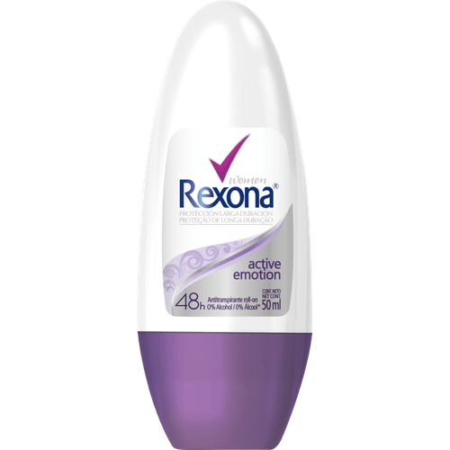 Antitranspirante-Roll-On-Active-Emotion-72h-Rexona-50ml Antitranspirante-Roll-On-Active-Emotion-72h-Rexona-50ml