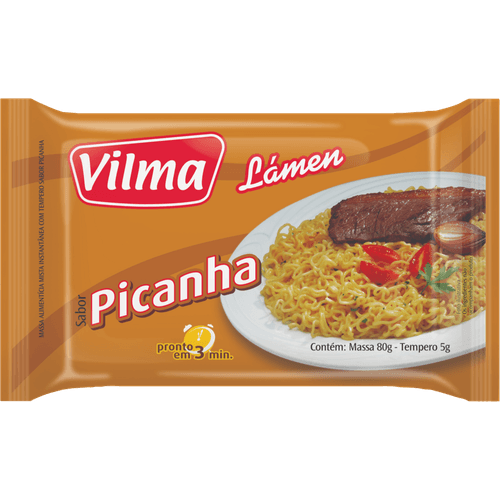 Macarrao-Instantaneo-Lamen-Vilma-80g---Tempero-Picanha-5g Macarrao-Instantaneo-Lamen-Vilma-80g---Tempero-Picanha-5g