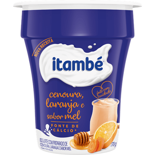 Iogurte-com-Preparado-de-Cenoura-Laranja-e-Mel-Itambe-Copo-170g Iogurte-com-Preparado-de-Cenoura-Laranja-e-Mel-Itambe-Copo-170g