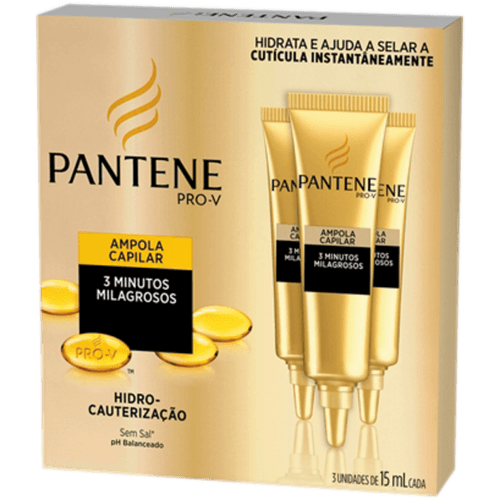 Ampola-de-Tratamento-Capilar-com-Perolas-Soluveis---Aminoacido-Pantene-Pro-V-Reconstrucao-Revitalizadora-Caixa-3-Unidades-15ml-Cada