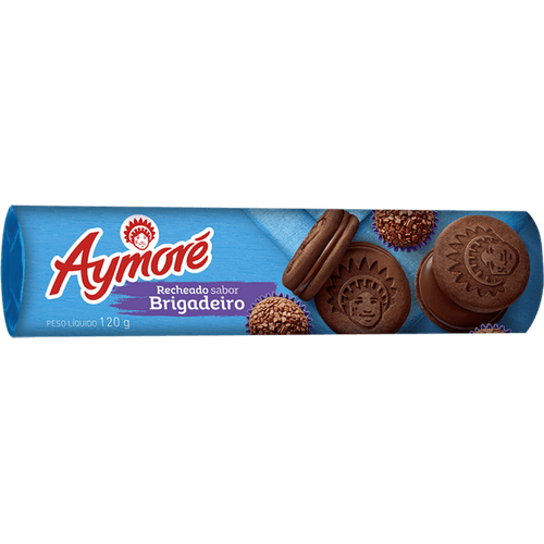 Biscoito-Chocolate-Recheio-Brigadeiro-Aymore-Pacote-120g Biscoito-Chocolate-Recheio-Brigadeiro-Aymore-Pacote-120g