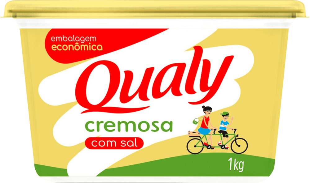 Margarina cremosa com sal Qualy pote 1kg
