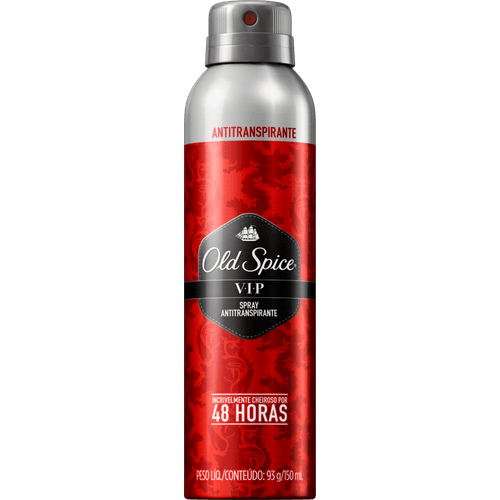 Antitranspirante-Vip-48h-Old-Spice-150ml-Spray Antitranspirante-Vip-48h-Old-Spice-150ml-Spray