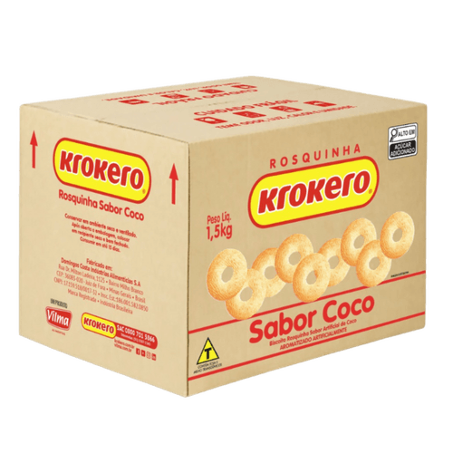 ROSQUINHA-KROKERO-15KG-CX-COCO ROSQUINHA-KROKERO-15KG-CX-COCO