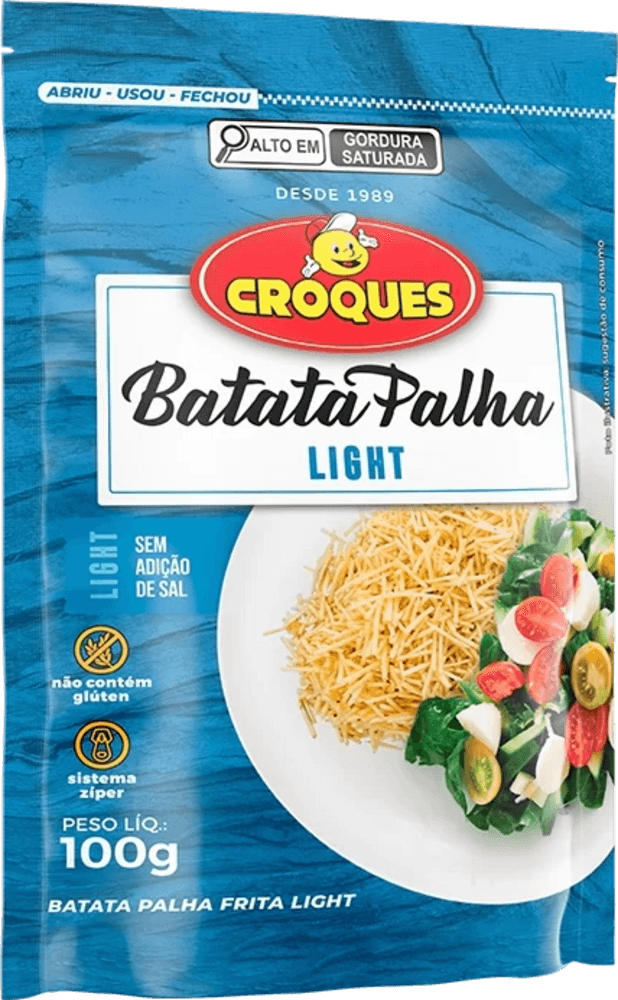 Batata Palha Croques 120gr Menos Sodio