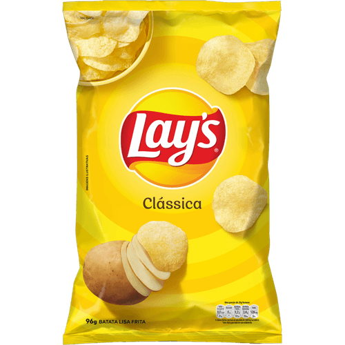Batata-Frita-Lisa-Classica-Lay-s-Pacote-96g Batata-Frita-Lisa-Classica-Lay-s-Pacote-96g