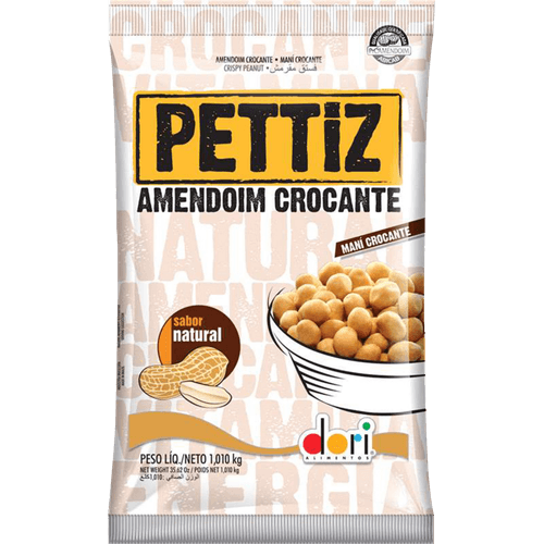 Amendoim-Dori-Pettiz-Croc-Natural-1010gr Amendoim-Dori-Pettiz-Croc-Natural-1010gr