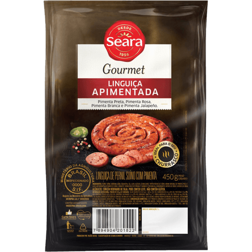 Linguica-de-Pernil-Seara-Gourmet-Apimentada-450g Linguica-de-Pernil-Seara-Gourmet-Apimentada-450g