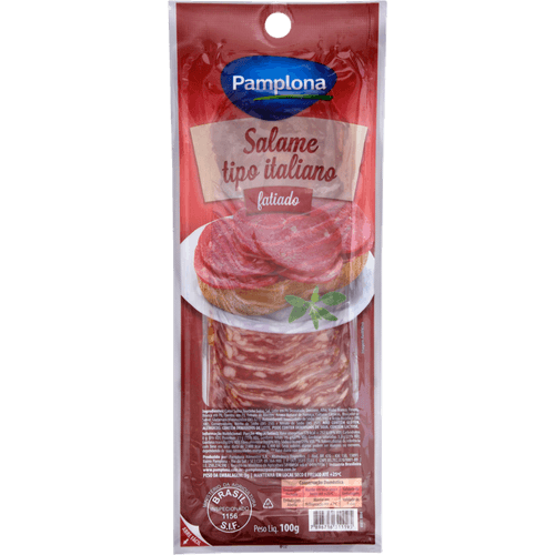 Salame-Italiano-Fatiado-Pamplona-100g Salame-Italiano-Fatiado-Pamplona-100g