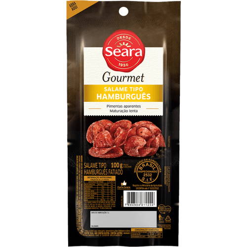 Salame-tipo-hamburgues-fatiado-Seara-Gourmet-100g Salame-tipo-hamburgues-fatiado-Seara-Gourmet-100g