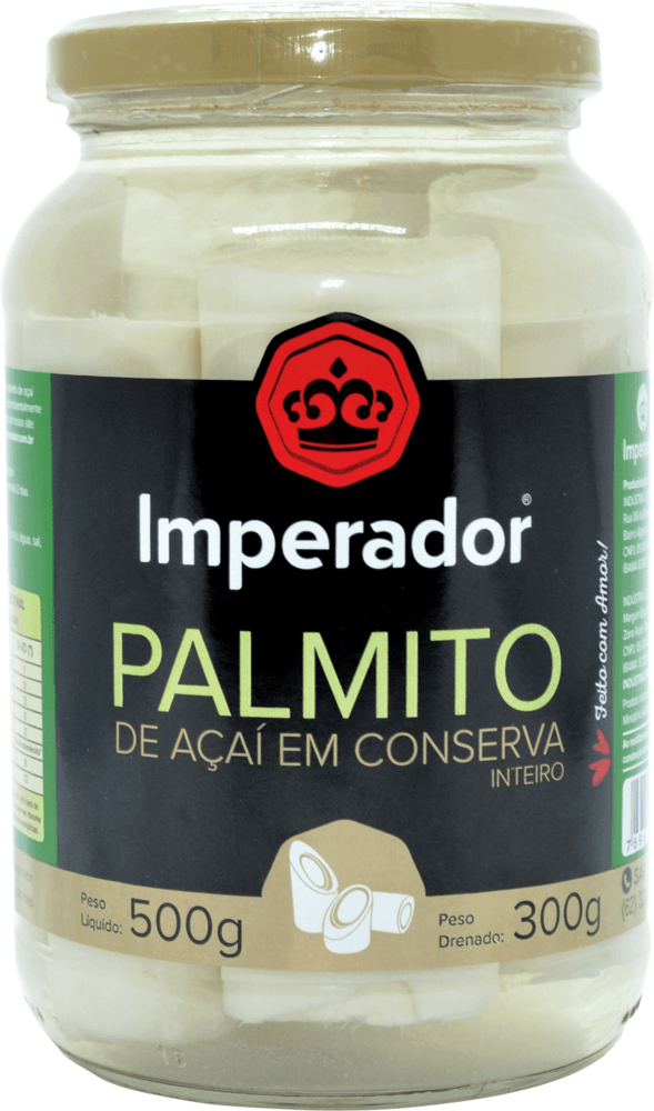 Palmito de Açaí Imperador Inteiro Vidro com 300g