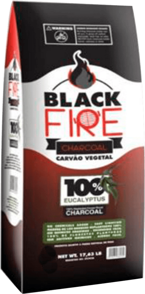 Carvão Vegetal Black Fire Empacotado 3kg