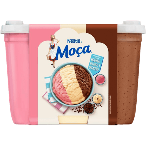 Sorvete-Moca-Morango-Beijinho-e-Brigadeiro-Nestle-Pote-15l Sorvete-Moca-Morango-Beijinho-e-Brigadeiro-Nestle-Pote-15l