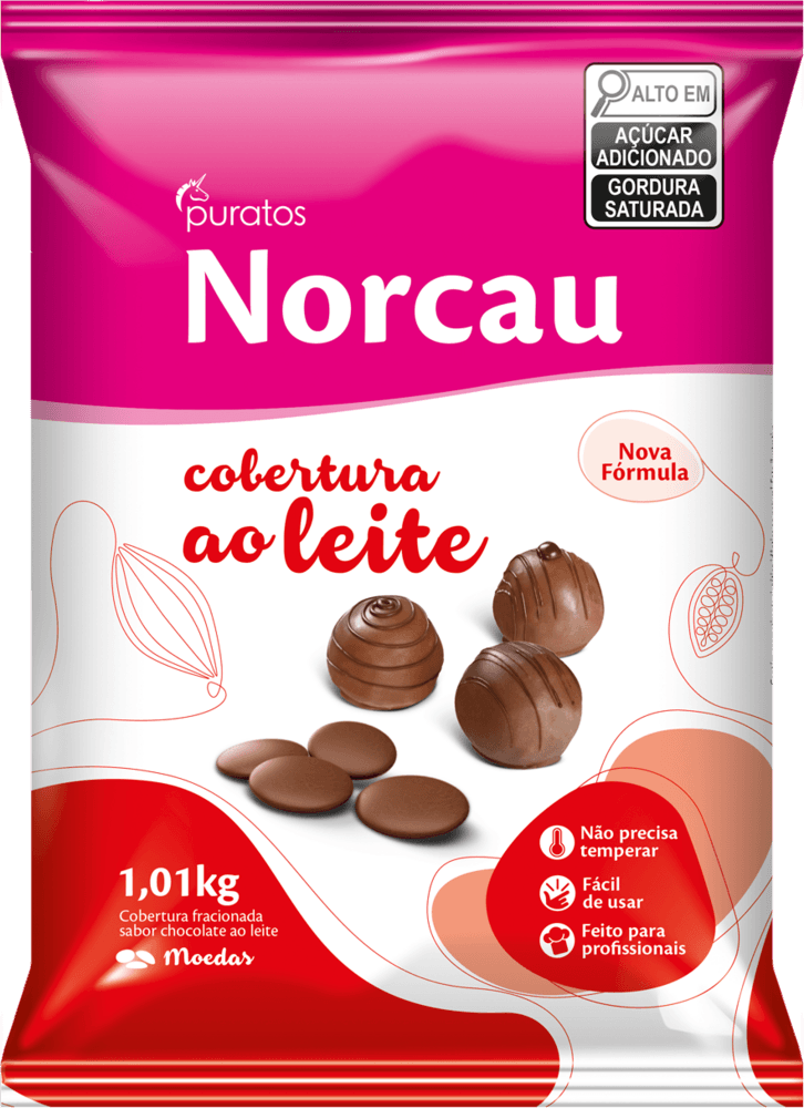 COB CHOC NORCAU PREM 1,01KG GOTAS AO LEITE