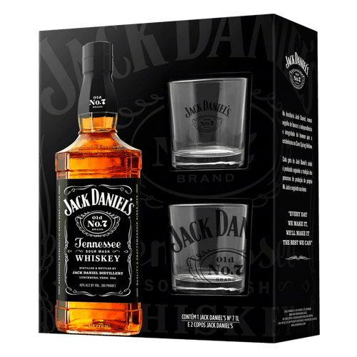 Kit-2-Copos---Whisky-Americano-Old-No.-7-Jack-Daniel-s-Tenessee-1l Kit-2-Copos---Whisky-Americano-Old-No.-7-Jack-Daniel-s-Tenessee-1l