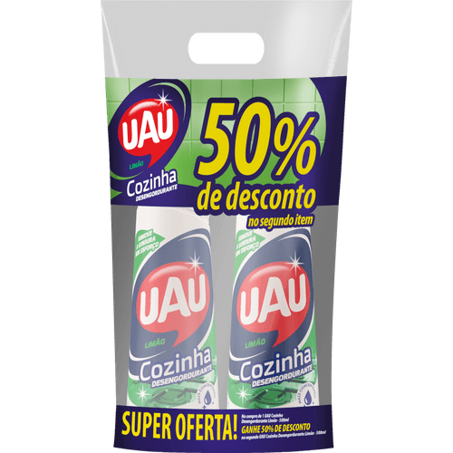 Limpador-Detergente-Desengordurante-Cozinha-Concentrado-Limao-Uau-Squeeze-2-Unidades-500ml-Cada-Leve-Mais-Pague-Menos Limpador-Detergente-Desengordurante-Cozinha-Concentrado-Limao-Uau-Squeeze-2-Unidades-500ml-Cada-Leve-Mais-Pague-Menos